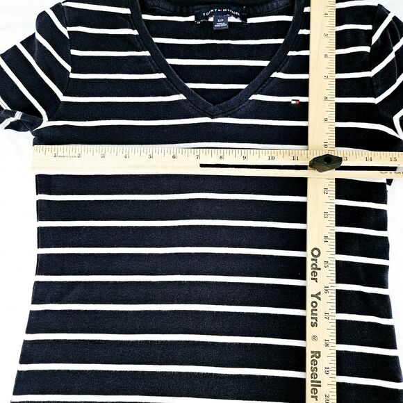 Tommy Hilfiger Womens T-Shirt Multicolor Size PS 100% Cotton Short Sleeve - Picture 3 of 10